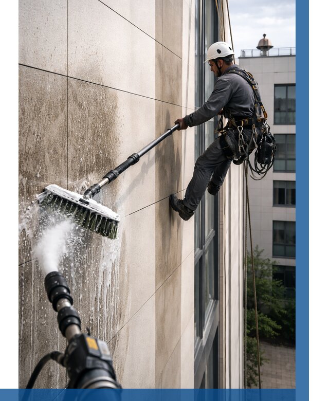 Мойка фасада из керамогранита в Воркуте от 308 р. | ВЫСОТНИК-Врк