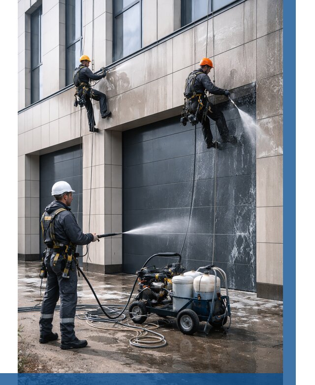 Послестроительная мойка фасада в Воркуте от 308 р. | ВЫСОТНИК-Врк