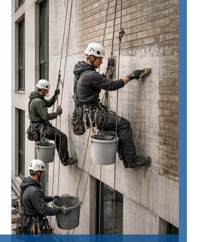 Удаление высолов с фасада в Воркуте от 257 р. | ВЫСОТНИК-Врк