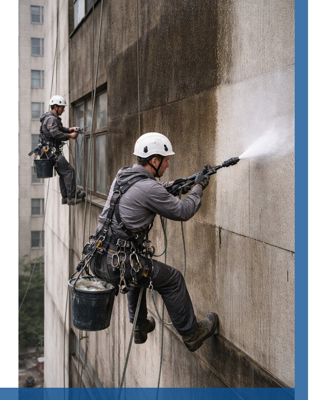 Очистка фасада от копоти в Воркуте от 257 р. | ВЫСОТНИК-Врк