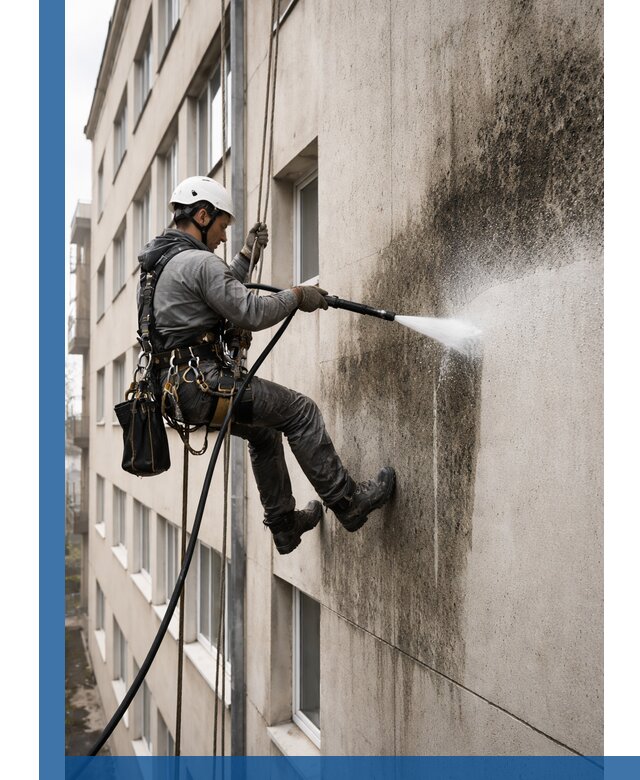 Профессиональная очистка фасадов от плесени в Воркуте