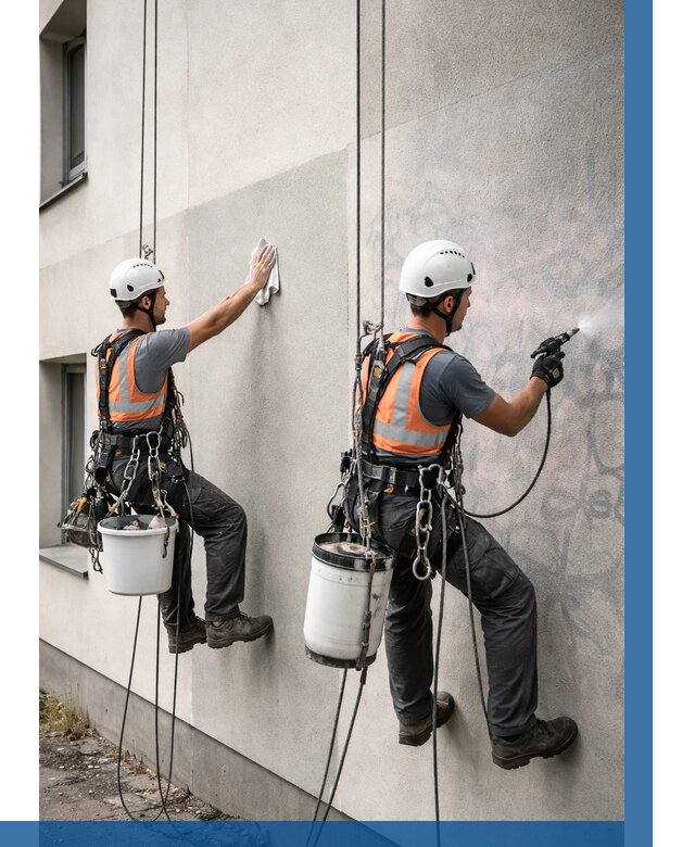 Антиграффити покрытие фасада в Воркуте от 617 р. | ВЫСОТНИК-Врк