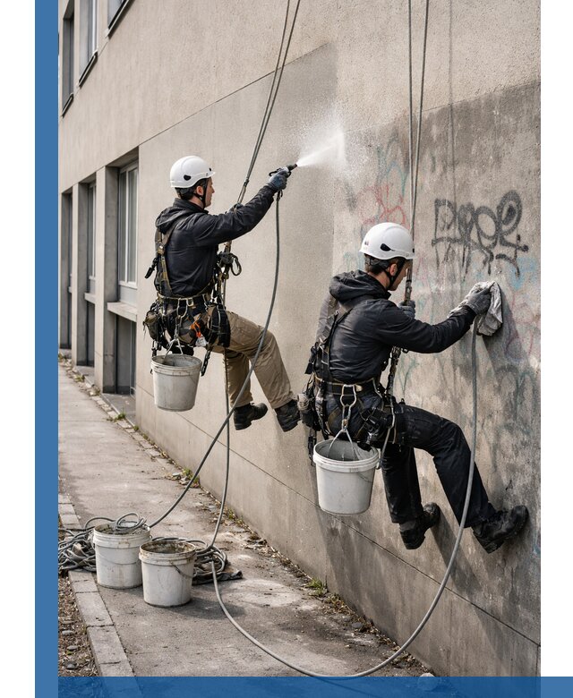 Антиграффити покрытие фасада с защитой от надписей в Воркуте