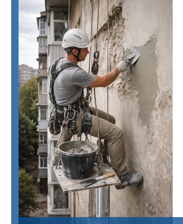 Восстановление фасадной штукатурки в Воркуте с гарантией качества