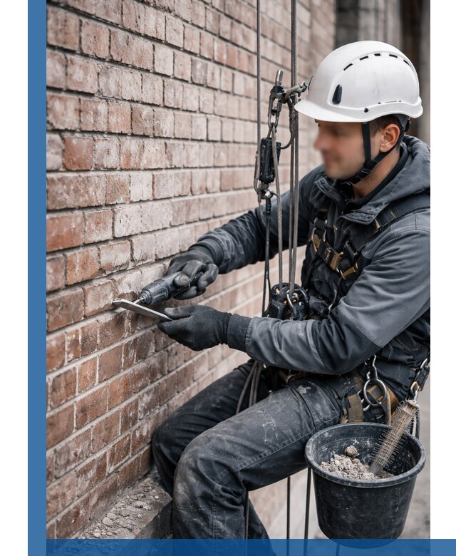 Расшивка кирпичных швов фасадов и стен, ремонт в Воркуте