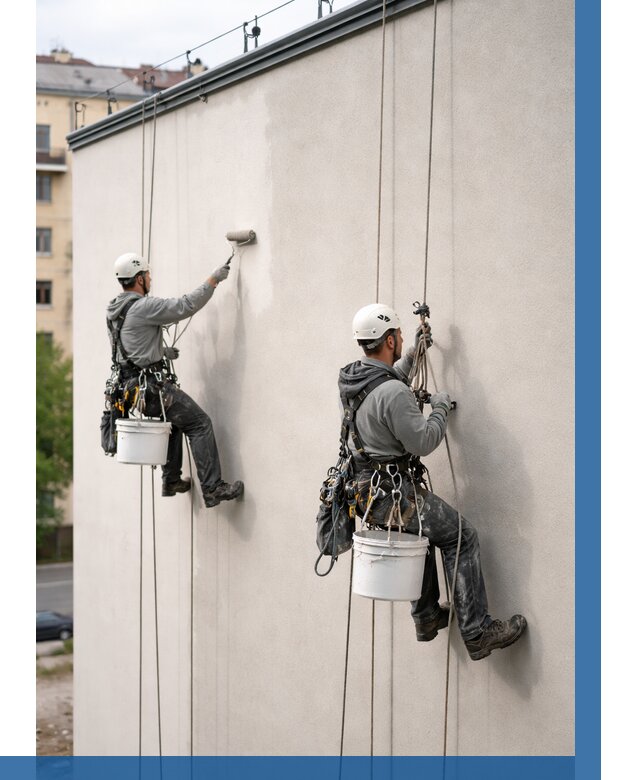 Покраска оштукатуренного фасада в Воркуте от 329 р. | ВЫСОТНИК-Врк