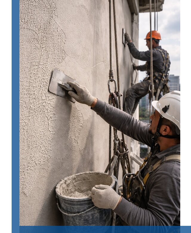 Декоративная штукатурка фасада с утеплением и защитой в Воркуте