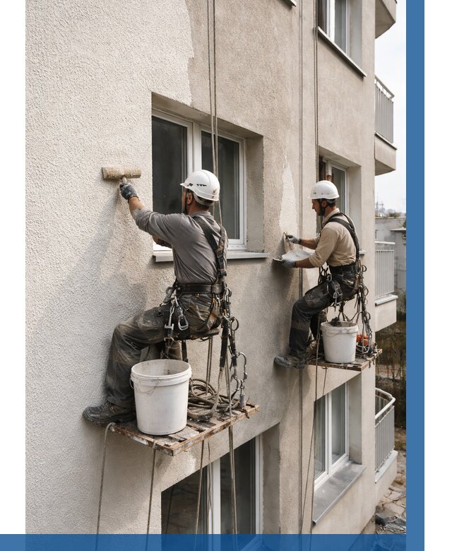 Нанесение короеда на фасад в Воркуте от 463 р. | ВЫСОТНИК-Врк