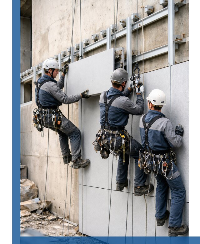 Монтаж вентилируемого фасада в Воркуте под ключ с гарантией качества