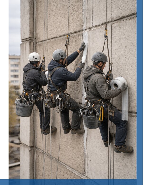 Ремонт межпанельных швов в Воркуте от 771 р. | ВЫСОТНИК-Врк