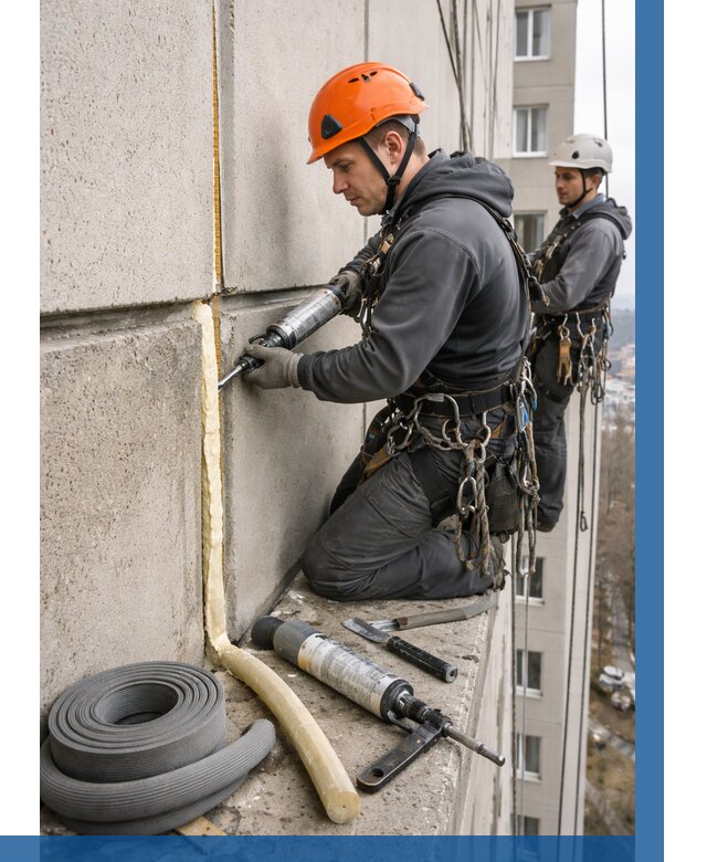 Теплый шов межпанельные швы в Воркуте от 720 р. | ВЫСОТНИК-Врк