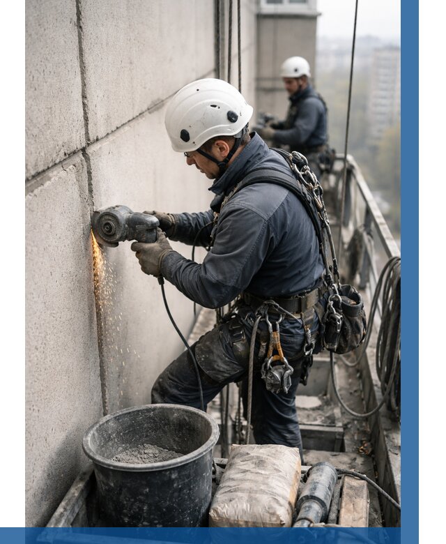 Штробление межпанельных швов в Воркуте от 1234 р. | ВЫСОТНИК-Врк