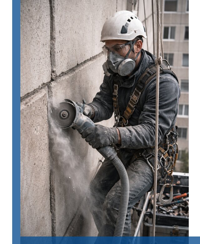 Штробление межпанельных швов в Воркуте качественно и быстро