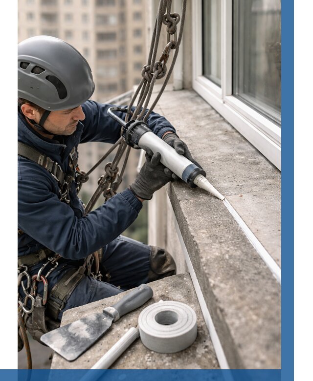 Герметизация балконного козырька в Воркуте от 4626 р. | ВЫСОТНИК-Врк