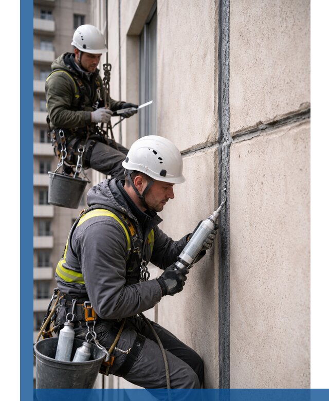 Герметизация деформационных швов фасада в Воркуте качественно