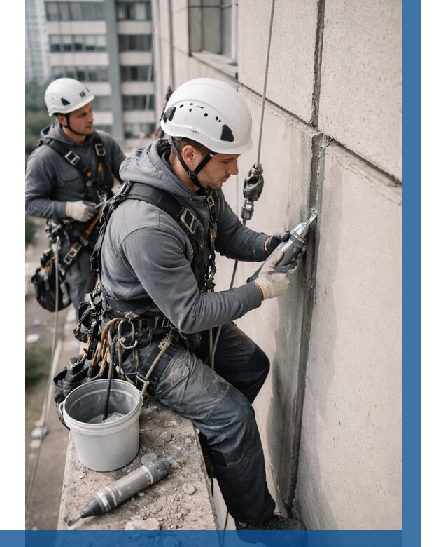 Ремонт деформационных швов здания в Воркуте от 1028 р. | ВЫСОТНИК-Врк