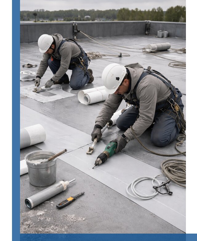 Ремонт мембранной кровли в Воркуте качественно и с гарантией