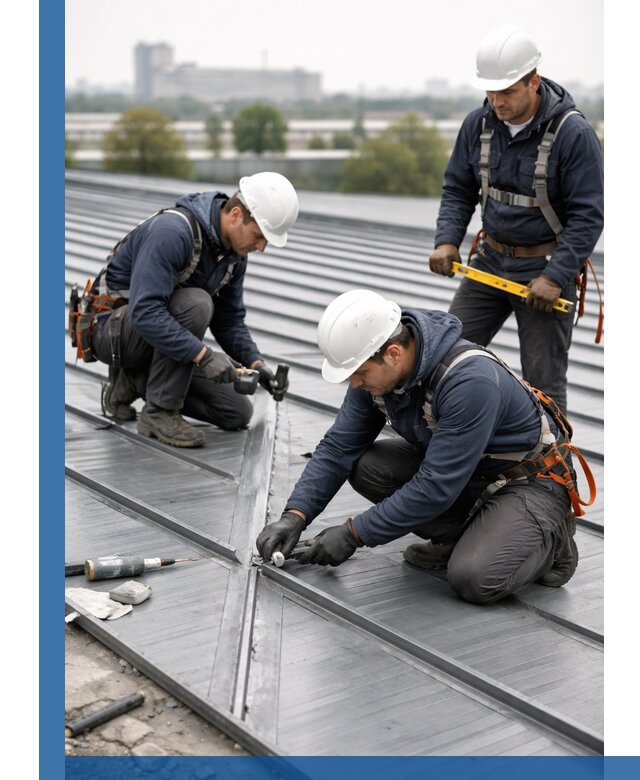 Ремонт фальцевой кровли в Воркуте срочно и качественно