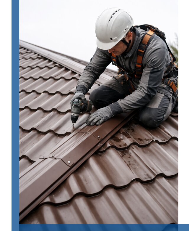 Ремонт металлочерепицы на крыше в Воркуте профессионально