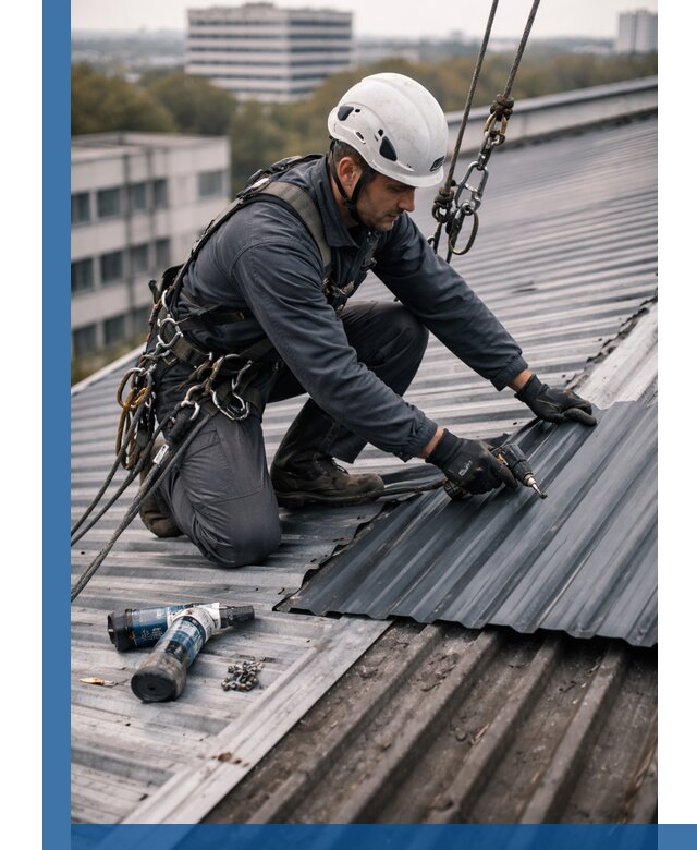 Ремонт профнастила на кровле в Воркуте, работы под ключ