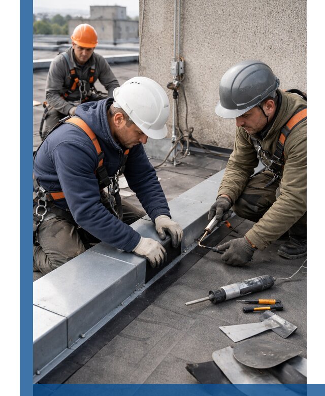 Ремонт кровельных примыканий в Воркуте профессионально