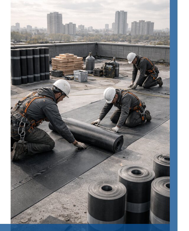 Монтаж мягкой кровли под ключ в Воркуте от 463 р. | ВЫСОТНИК-Врк