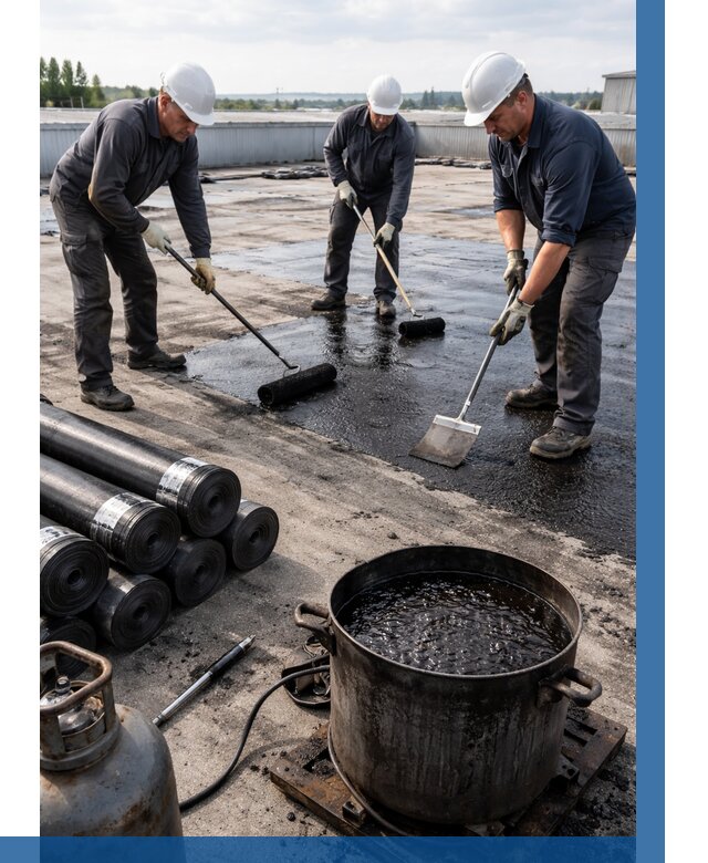 Гидроизоляция кровли мастикой в Воркуте от 617 р. | ВЫСОТНИК-Врк