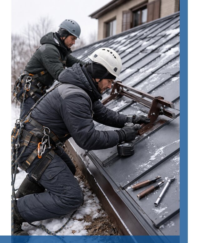 Монтаж снегозадержателей в Воркуте от 463 р. | ВЫСОТНИК-Врк