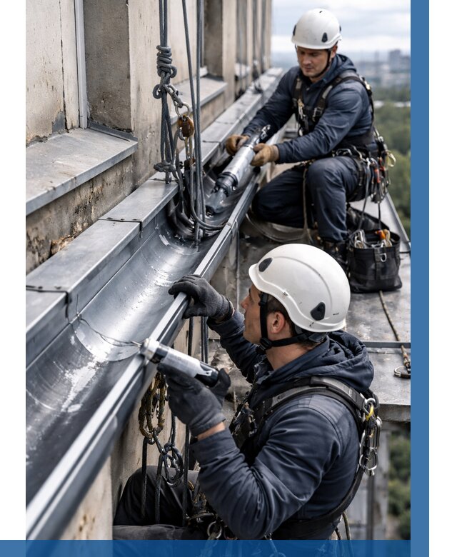 Ремонт водосточных желобов в Воркуте от 6683 р. | ВЫСОТНИК-Врк