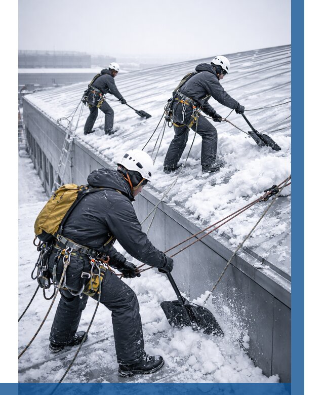 Очистка навесов от снега в Воркуте от 4626 р. | ВЫСОТНИК-Врк