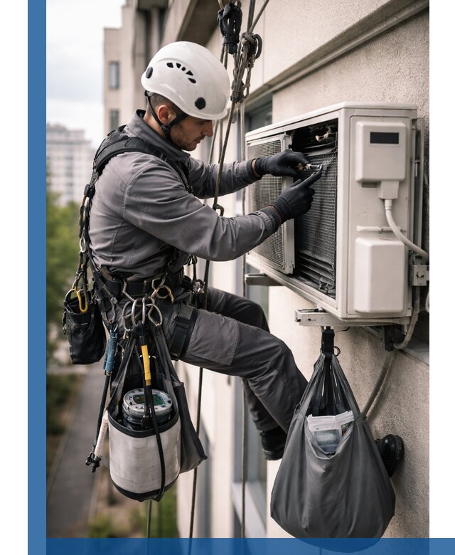 Обслуживание внешнего блока кондиционера в Воркуте профессионально