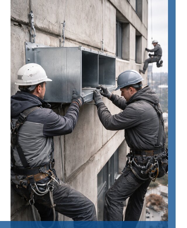 Монтаж вентиляционных коробов в Воркуте от 3084 р. | ВЫСОТНИК-Врк