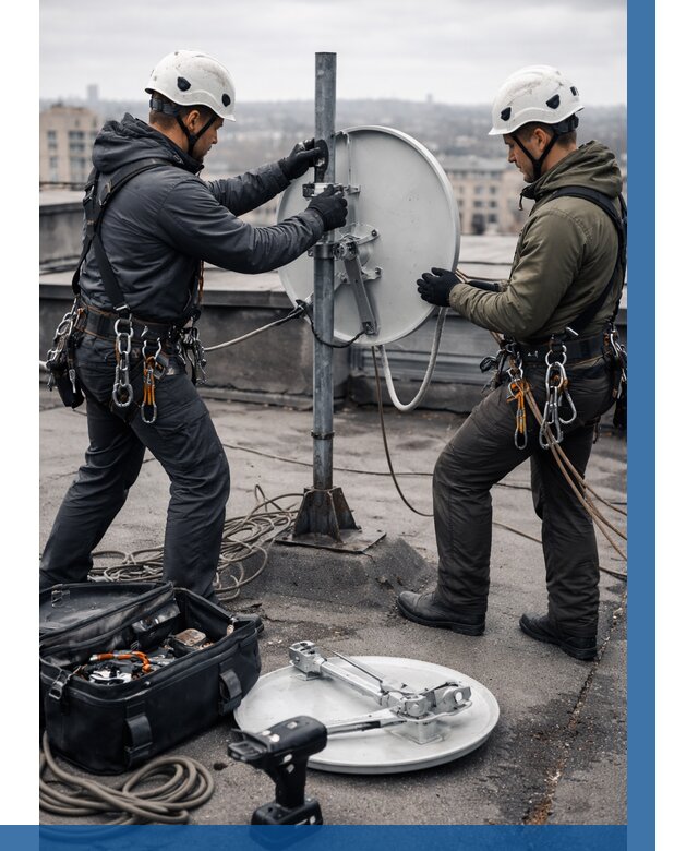 Демонтаж антенн на крыше в Воркуте от 4626 р. | ВЫСОТНИК-Врк