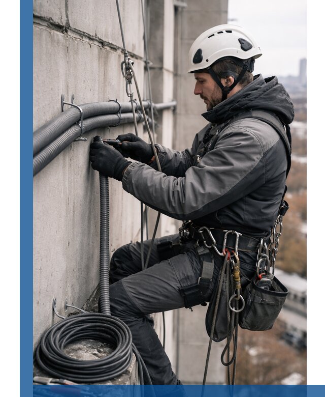 Профессиональный монтаж гофры для кабеля в Воркуте с гарантией