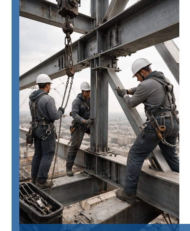 Профессиональный монтаж металлоконструкций на высоте в Воркуте