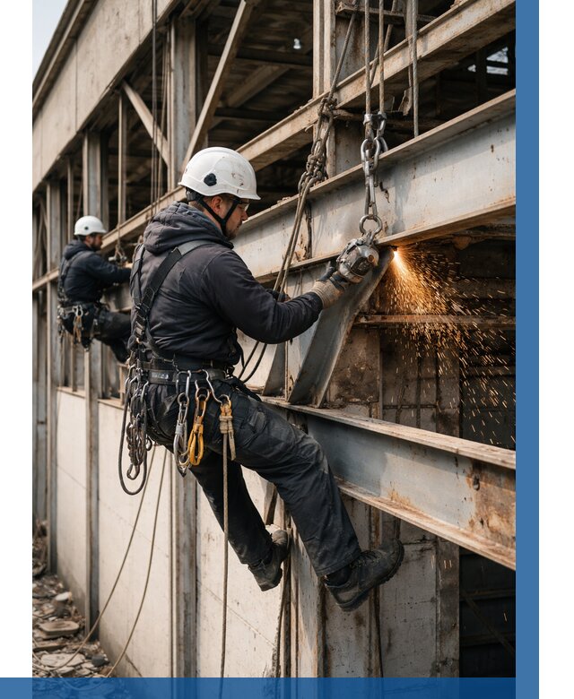 Демонтаж металлоконструкций на высоте в Воркуте от 6683р. |ВЫСОТНИК-Врк