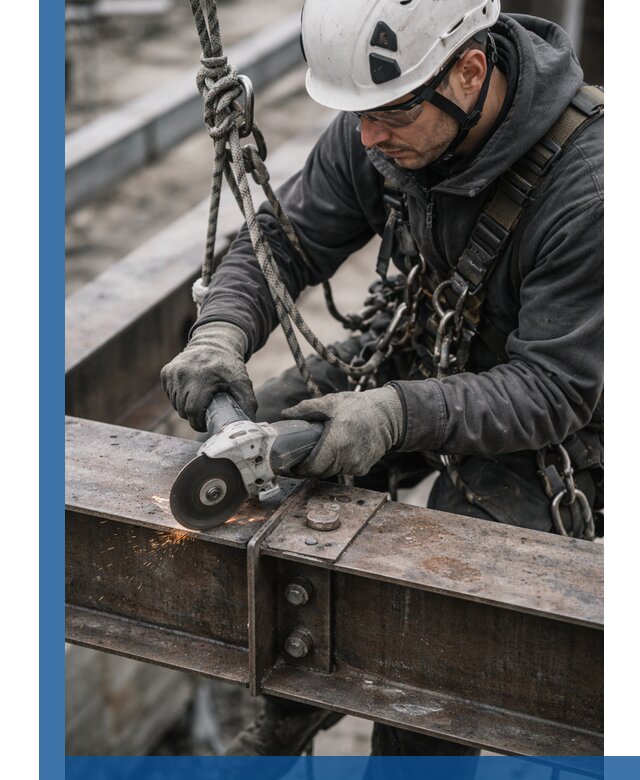 Резка металла на высоте в Воркуте для зданий и конструкций