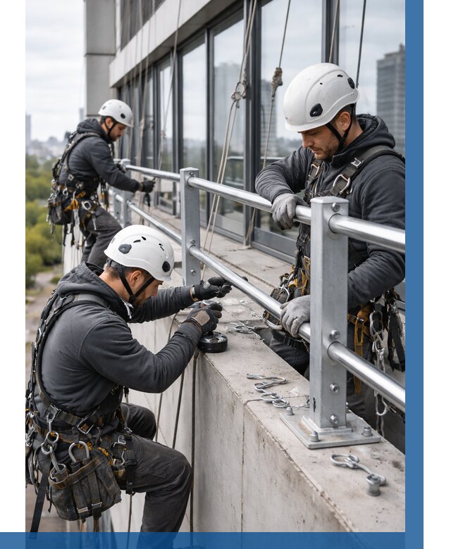 Монтаж ограждений на высоте в Воркуте, от 1234 р. | ВЫСОТНИК-Врк