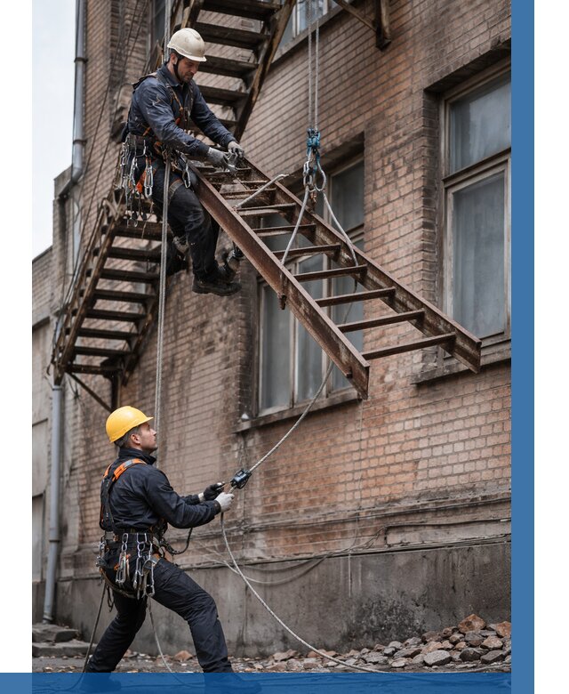 Демонтаж пожарной лестницы в Воркуте от 12337 р. | ВЫСОТНИК-Врк