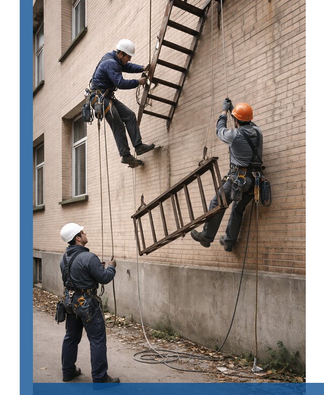 Демонтаж пожарной лестницы в Воркуте быстро и безопасно