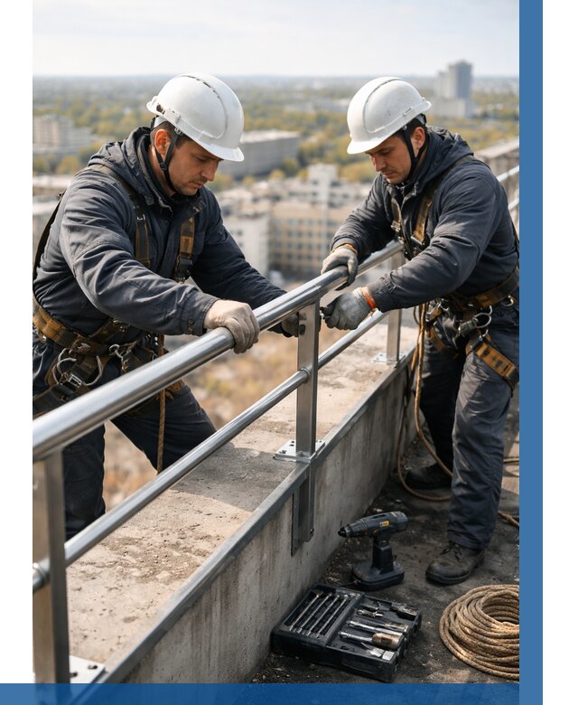 Монтаж перил на высоте в Воркуте от 2570 р. | ВЫСОТНИК-Врк