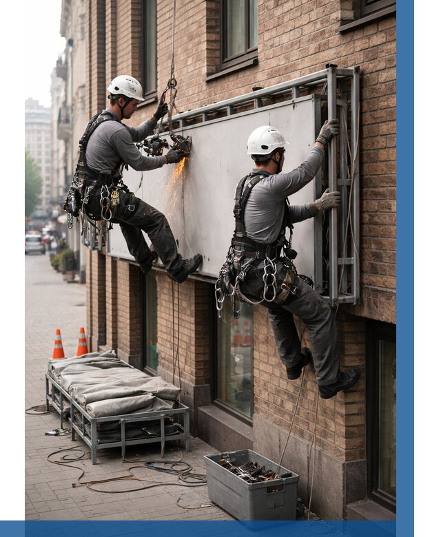 Демонтаж рекламной вывески в Воркуте от 6683 р. | ВЫСОТНИК-Врк