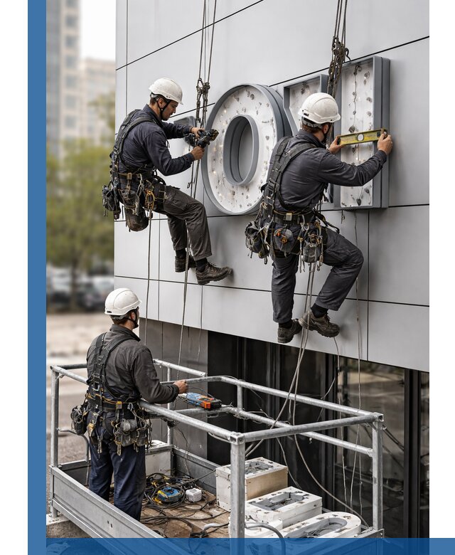 Профессиональный монтаж световых букв в Воркуте под ключ