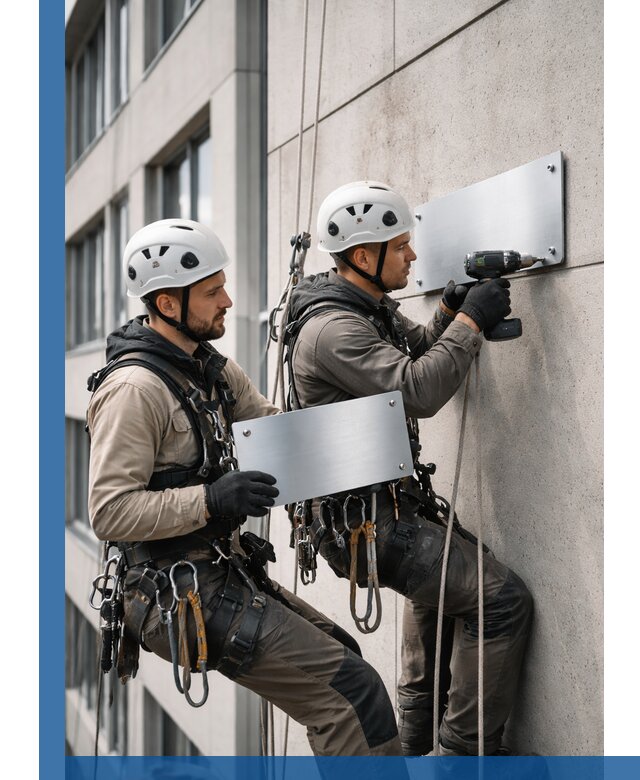 Монтаж табличек и указателей в Воркуте для зданий и сооружений