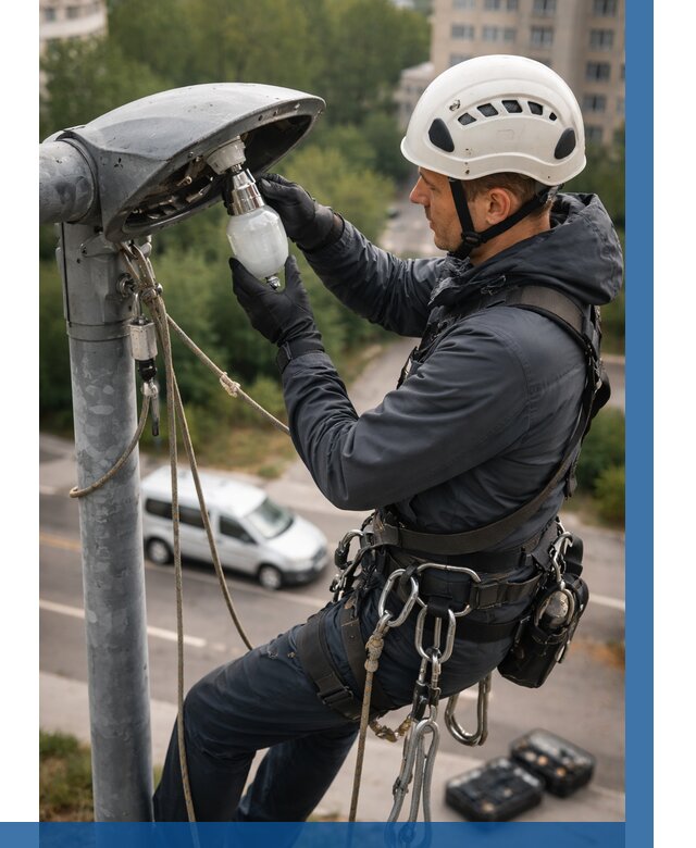 Замена ламп на высоте в Воркуте от 2570 р. | ВЫСОТНИК-Врк