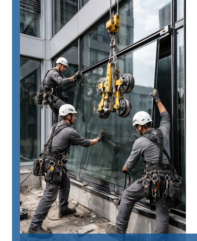 Структурное остекление фасадов в Воркуте монтаж и обслуживание