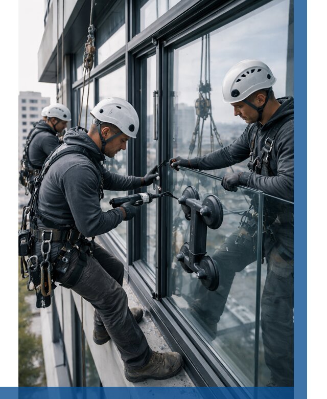 Витражное остекление зданий в Воркуте от 3598 р. | ВЫСОТНИК-Врк