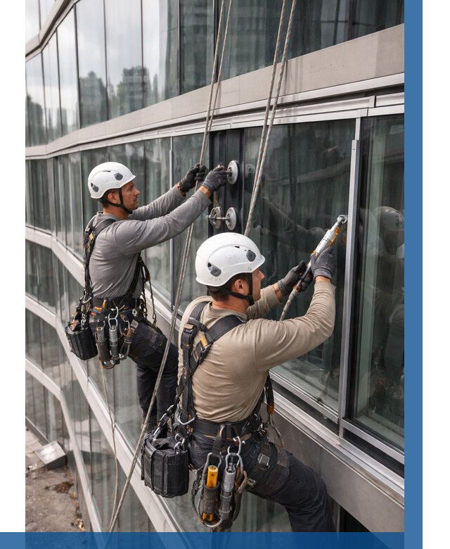 Радиусное остекление фасада в Воркуте от 12337 р. | ВЫСОТНИК-Врк