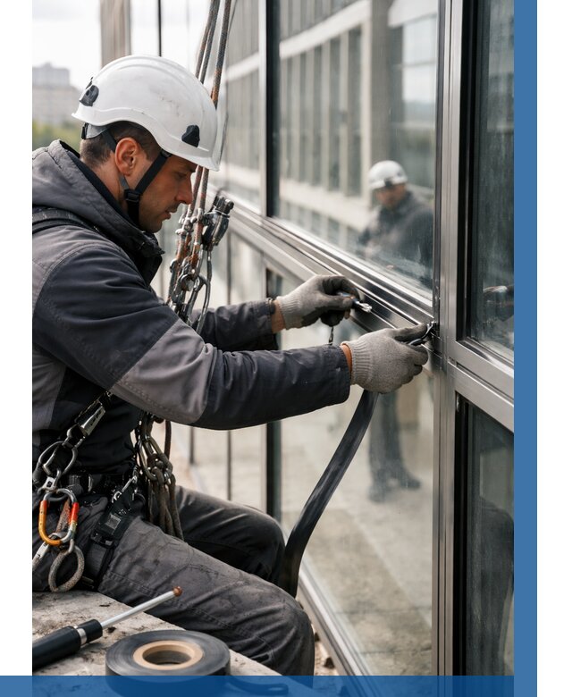 Ремонт витражных конструкций в Воркуте от 3598 р. | ВЫСОТНИК-Врк