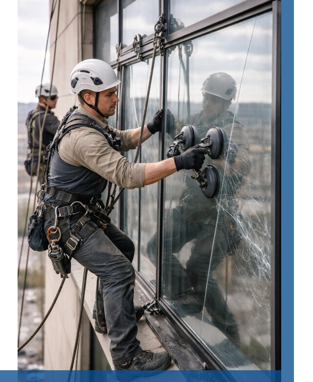 Замена стекла в витраже в Воркуте под ключ от 8739 р. | ВЫСОТНИК-Врк